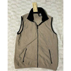 Colorado Timberline Mens Beige Vest Size Medium Full Zip Pockets Fleece NWT